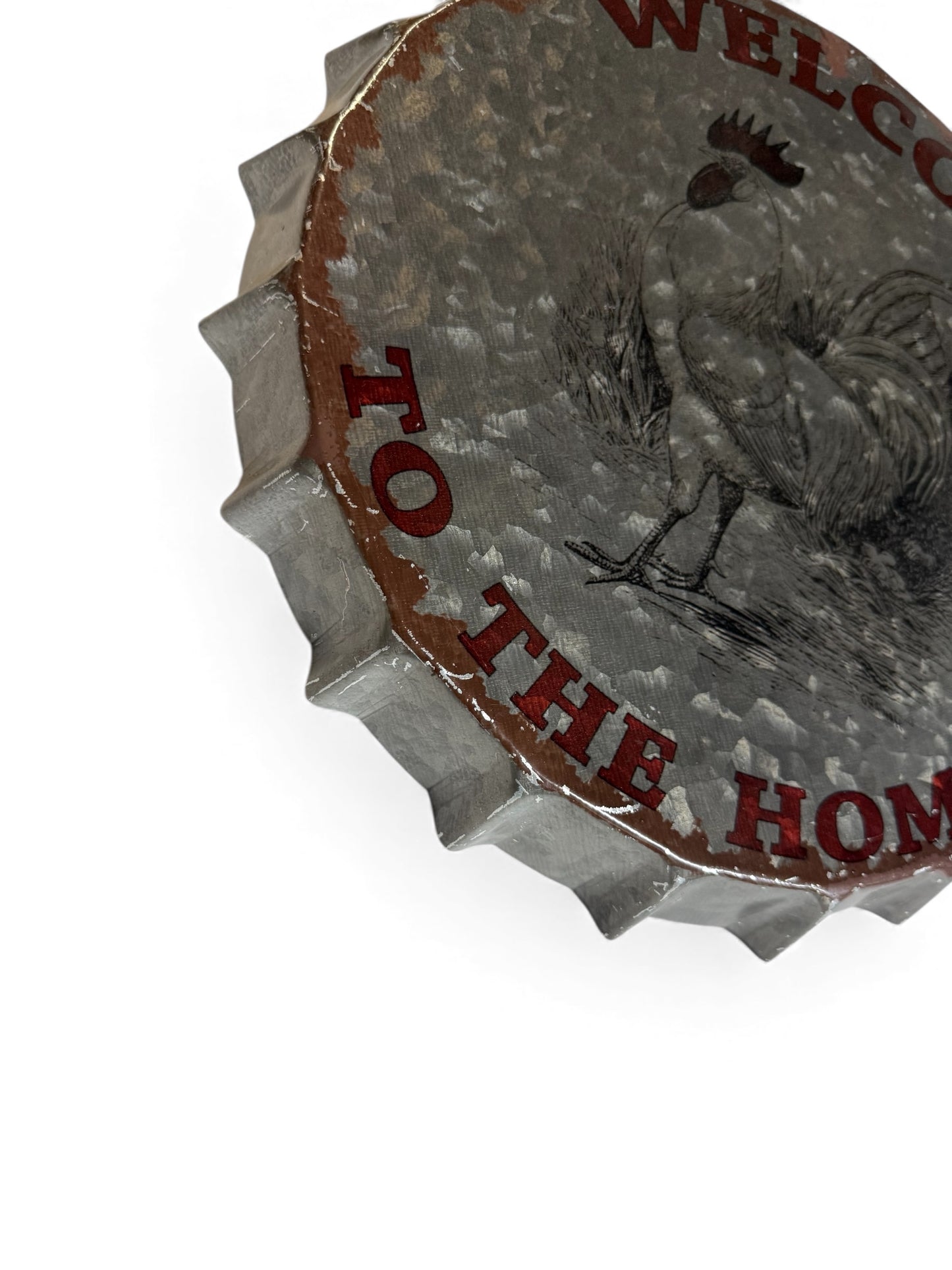 Welcome to the Home Bottle Cap Decor