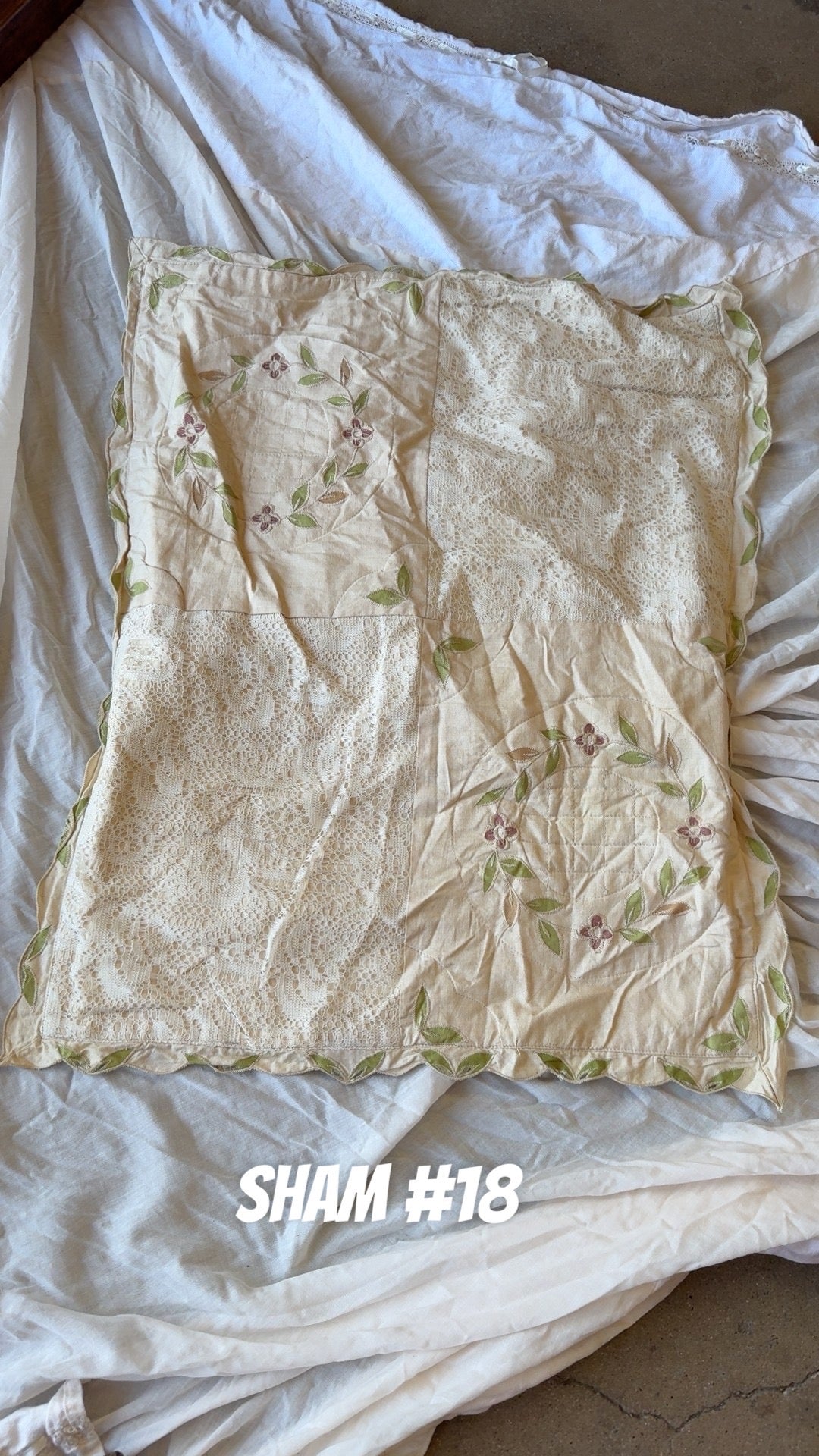 Vintage Pillow Sham #18