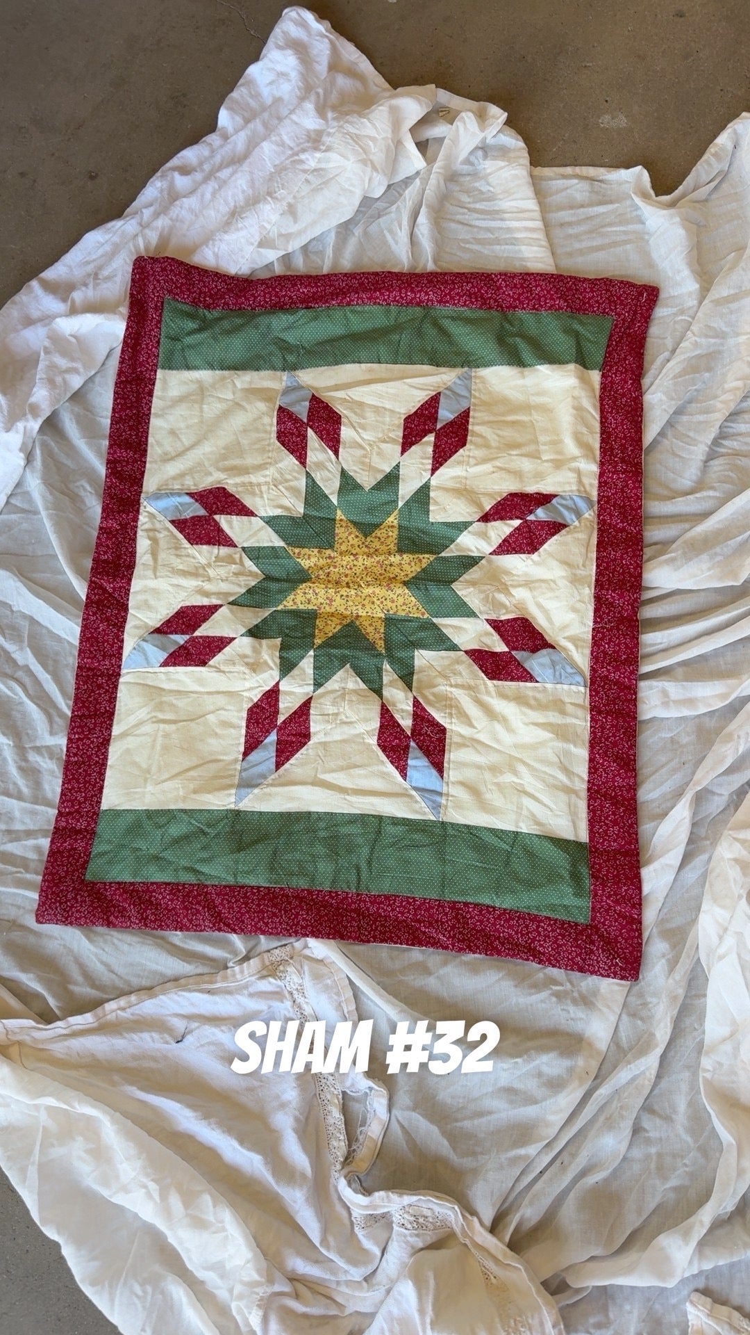 Vintage Pillow Sham #32
