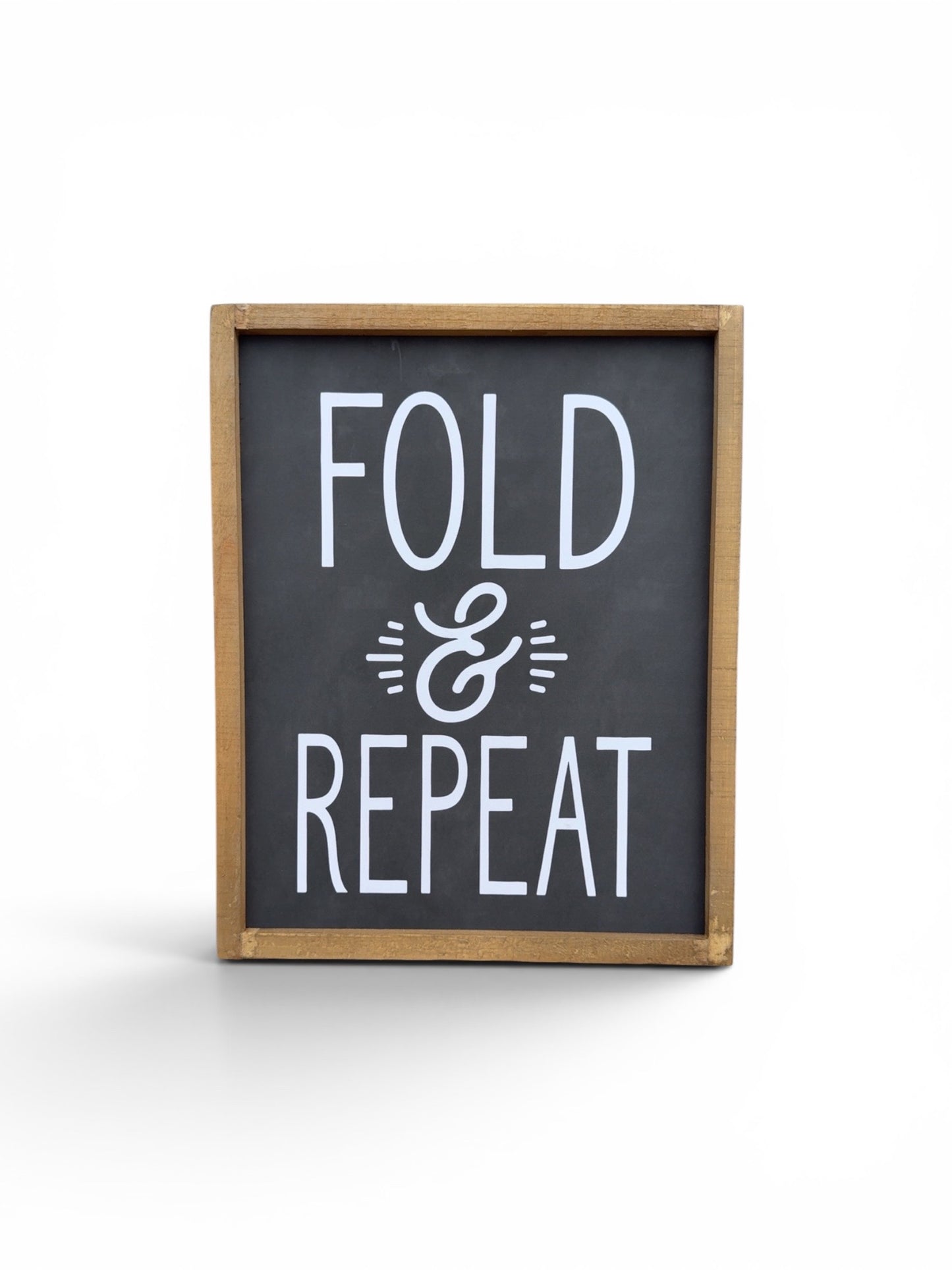 Fold & Repeat Wooden Sign