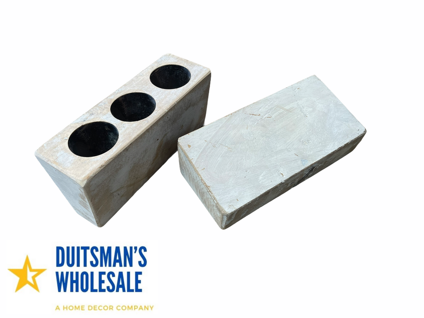 6– White 3 Hole Sugarmold