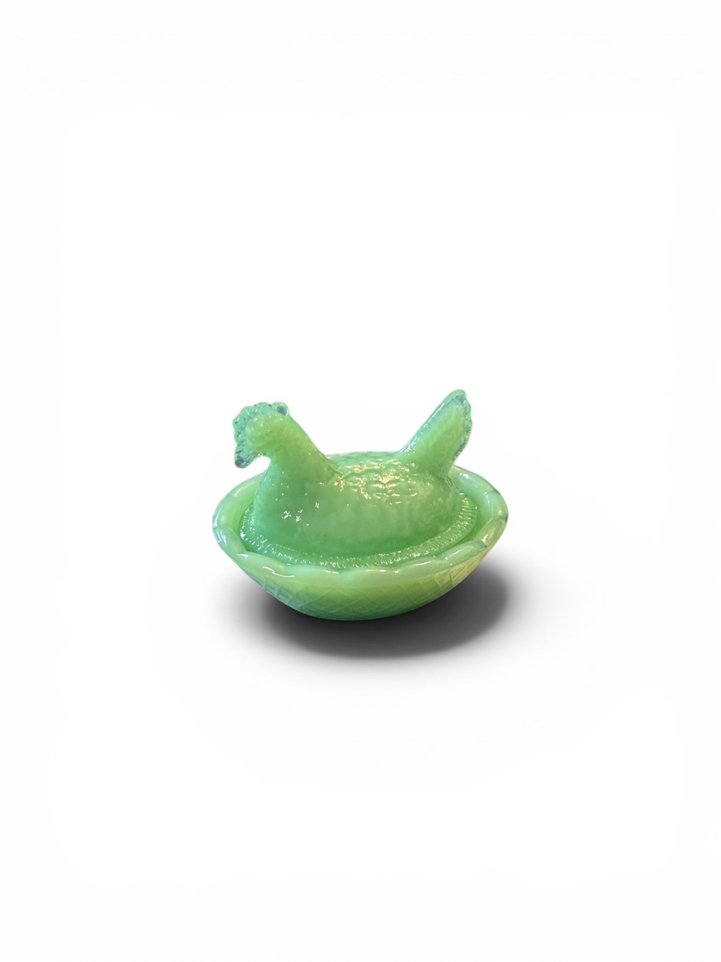 Mini Glass Hen on Nest
