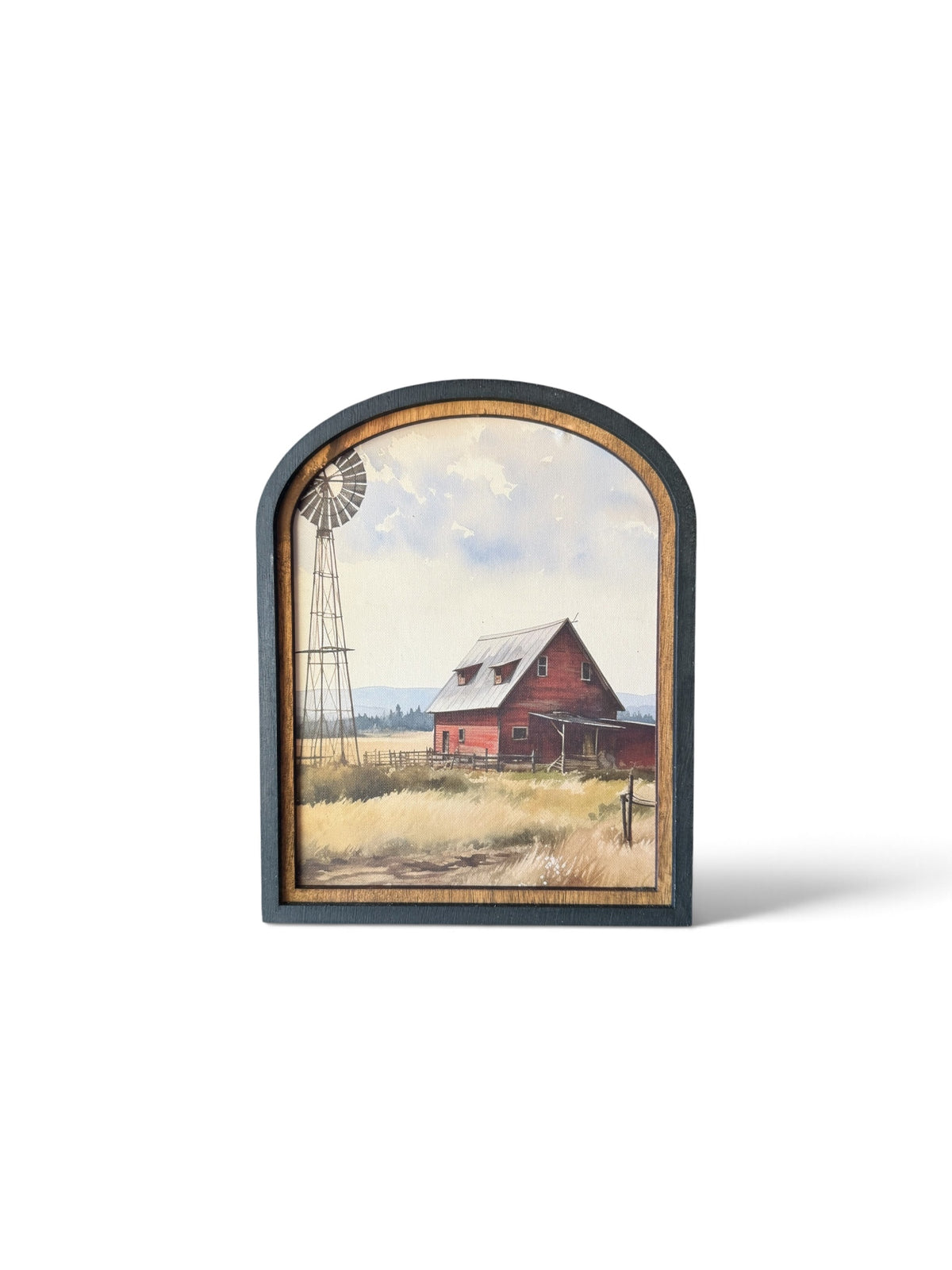 Framed Canvas Print- Red Barn Farm
