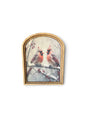 Framed Canvas Print- Winter Cardinals