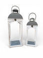 Set of 2 Wooden Lanterns