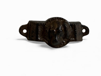 Cast Iron Rustic Brown Dog Drawer Pull