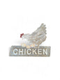 Vintage Style Chicken Tin Sign