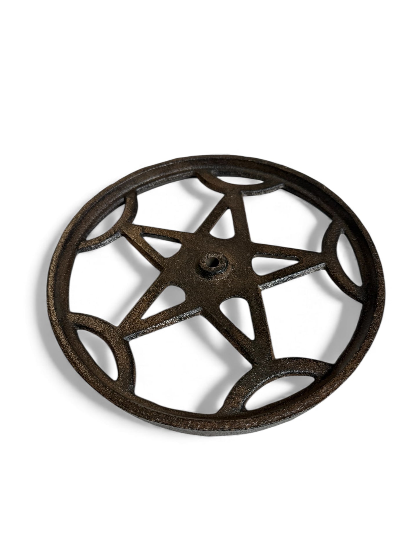 Cast Iron Rustic Brown Wheel