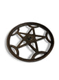 Cast Iron Rustic Brown Wheel