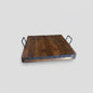 Brown Wooden Table Riser/ Serving Tray (5 Piece Lot)
