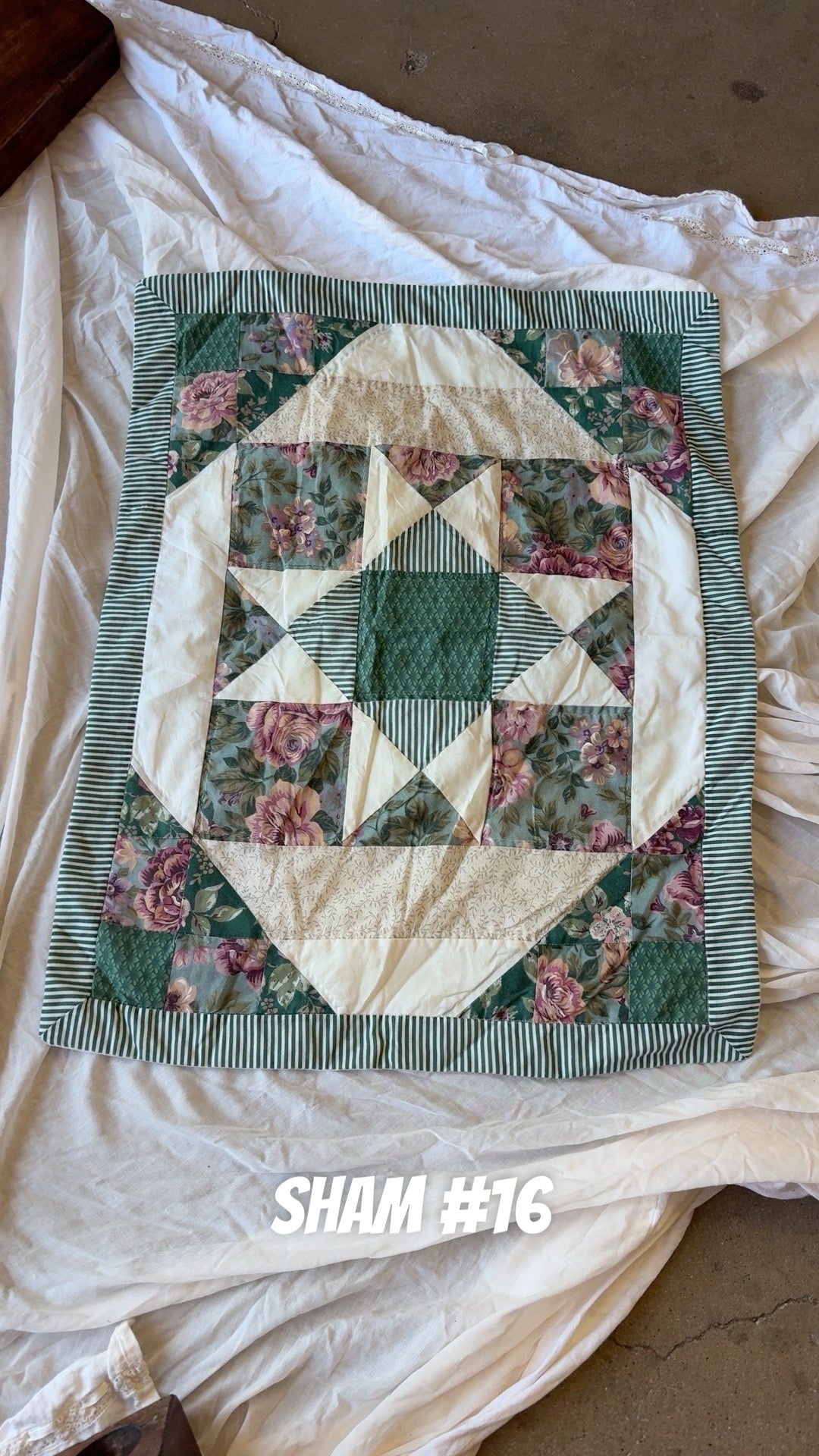 Vintage Pillow Sham #16