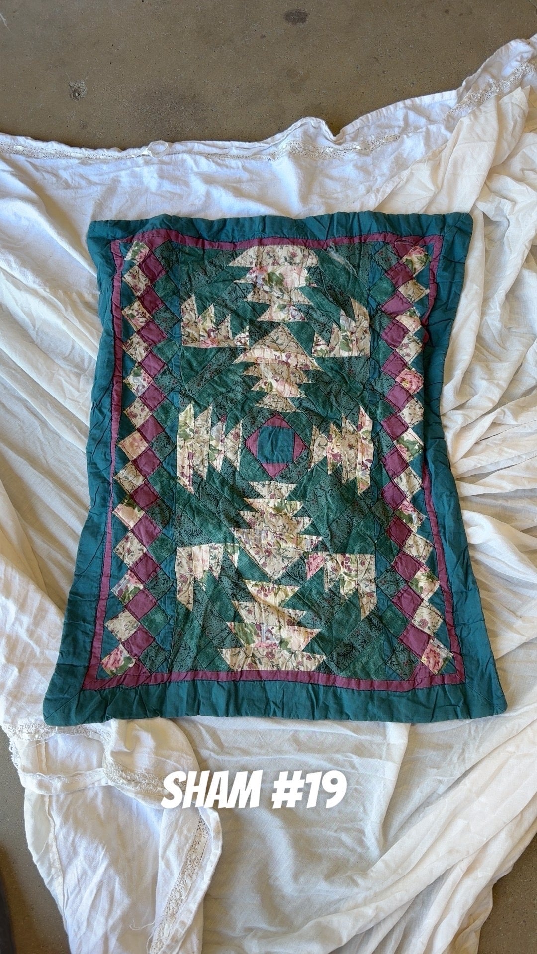 Vintage Pillow Sham #19