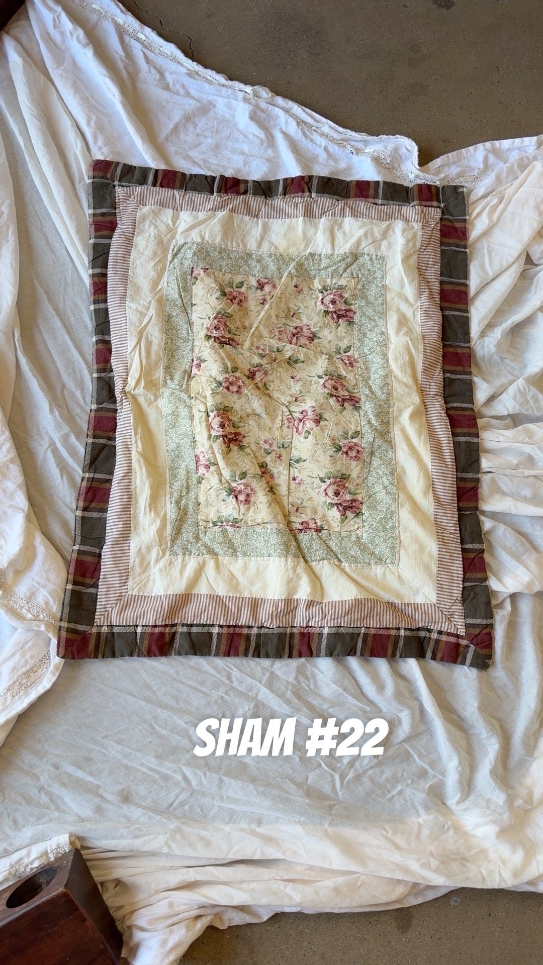 Vintage Pillow Sham #22
