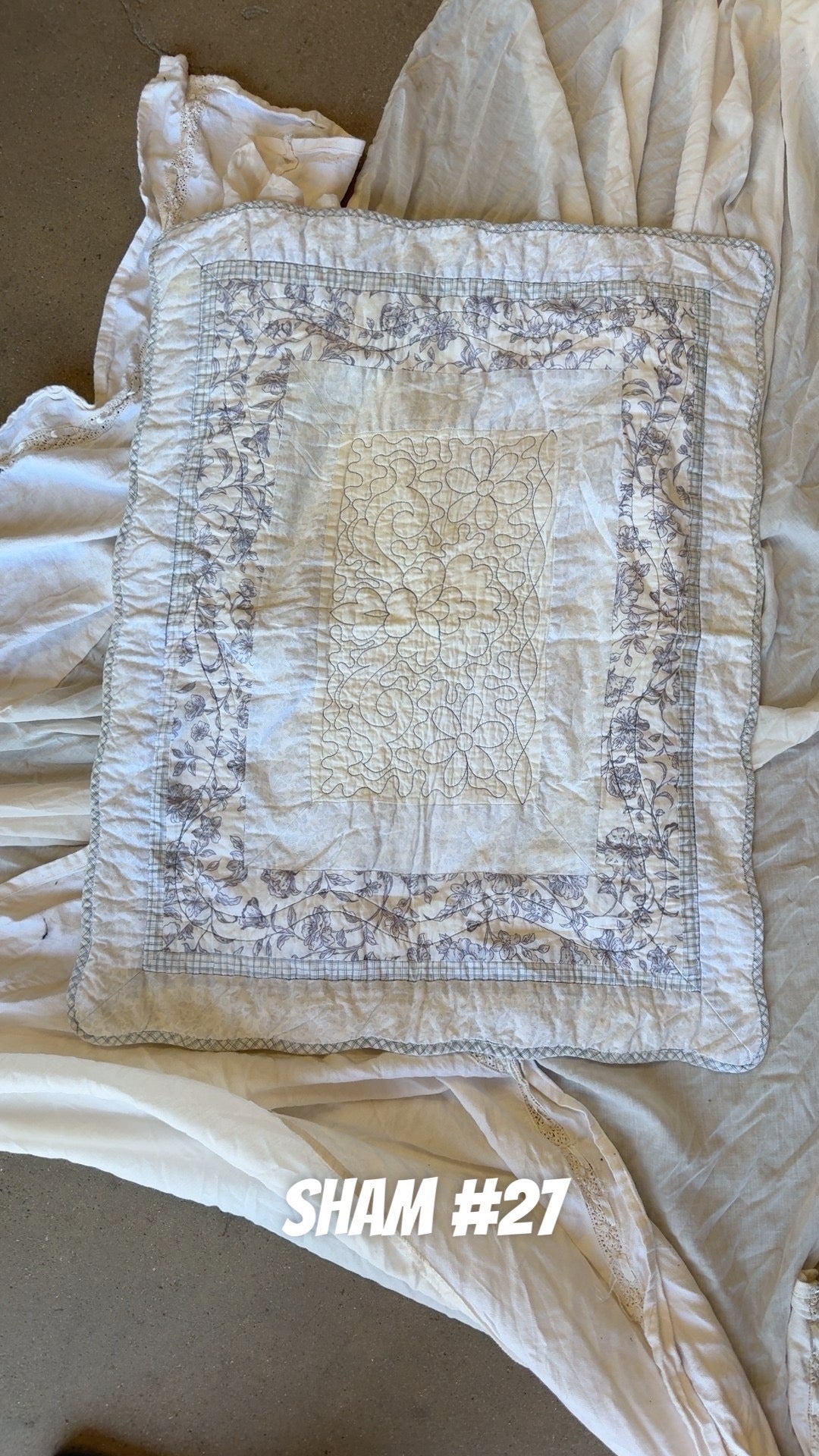 Vintage Pillow Sham #27