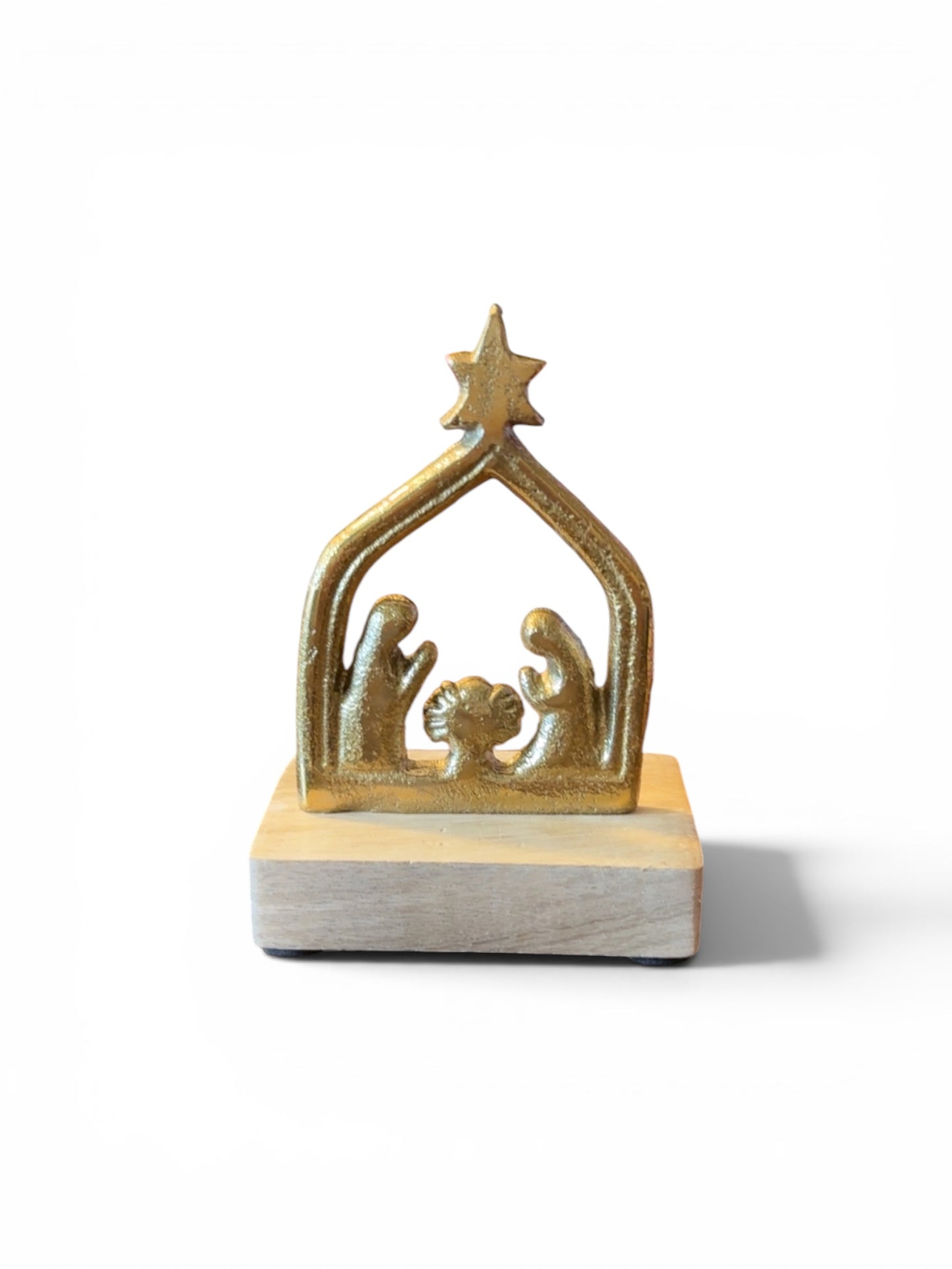 Wood and Metal Nativity Scene (#PM1022)