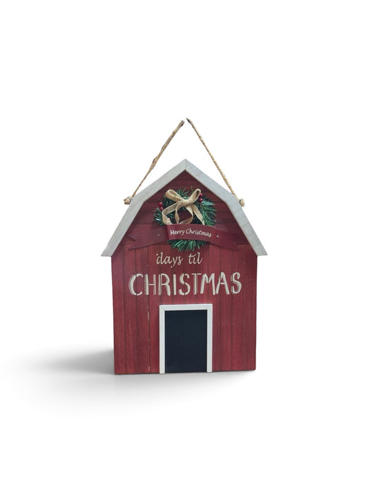 Christmas Barn Days Until Christmas Sign