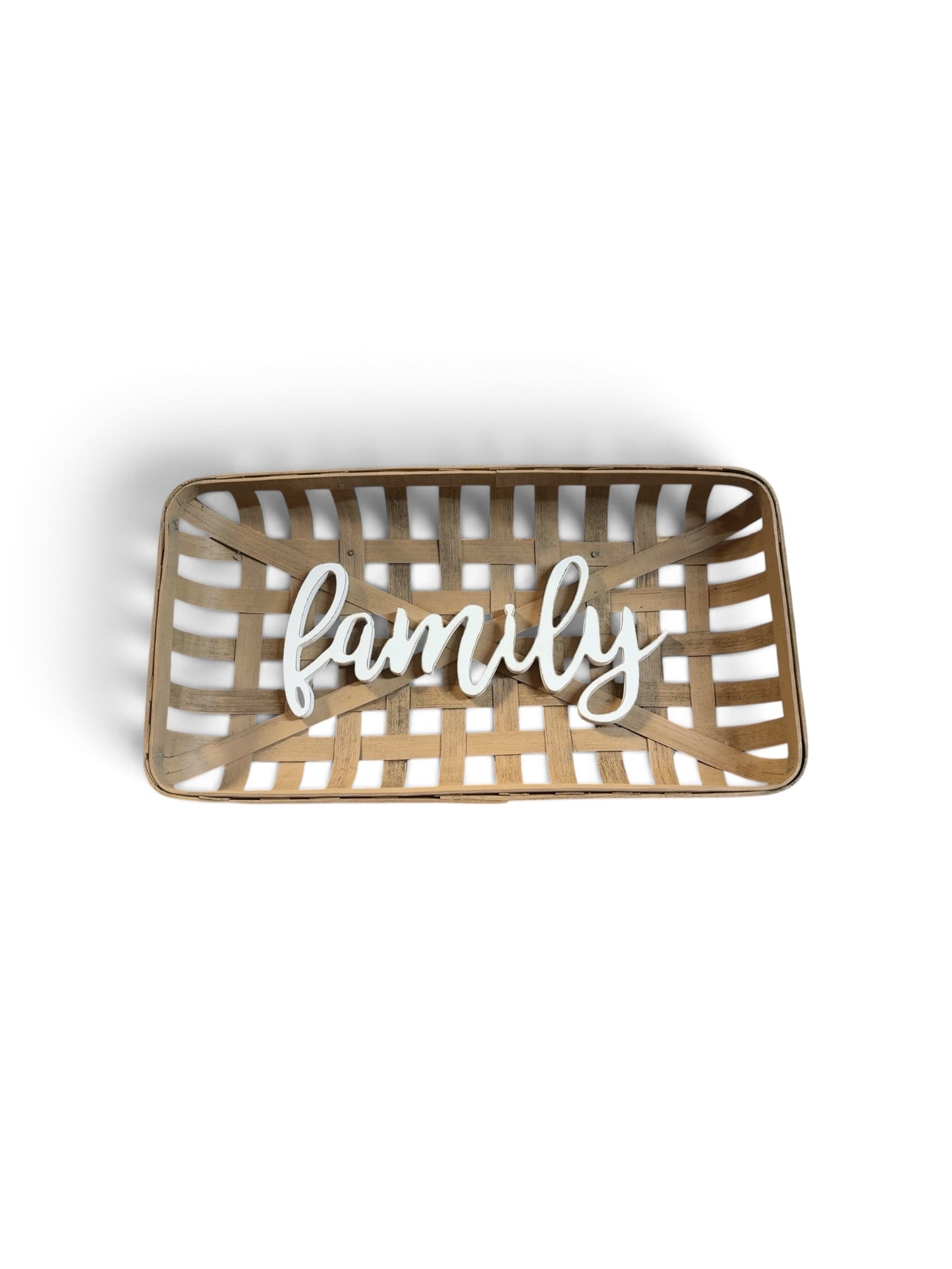 Family Tobacco Basket Decor