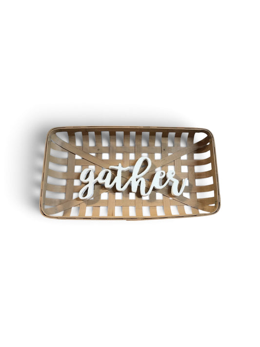 Gather Tobacco Basket Decor