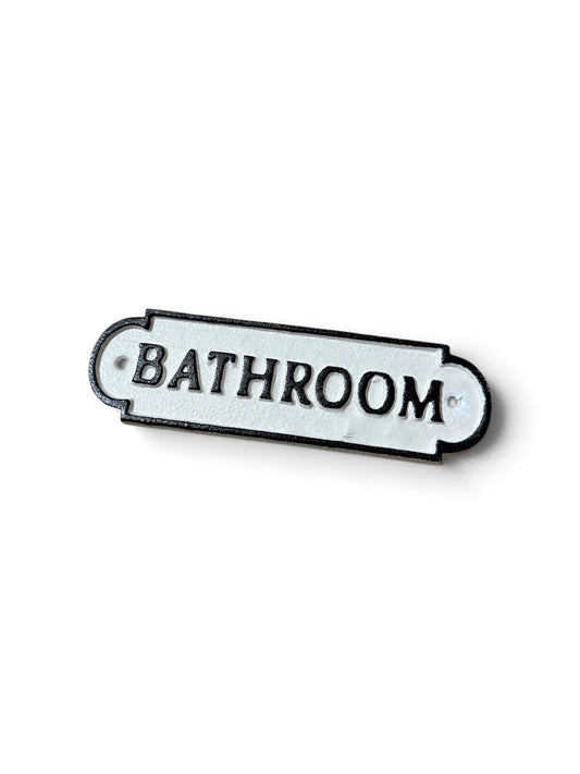 Bathroom Plaque