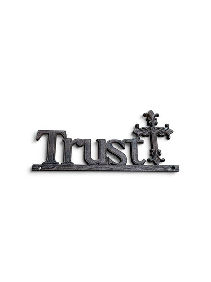 Cast Iron Trust Plaque