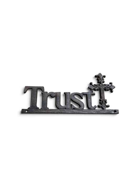 Cast Iron Trust Plaque