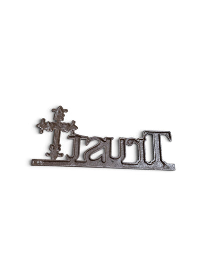 Cast Iron Trust Plaque