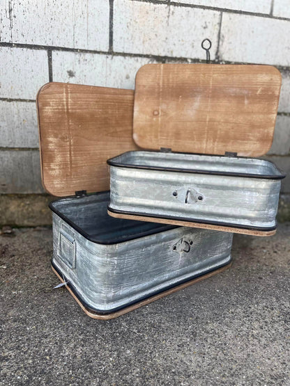 1 SET-- Wooden Box Storage Containers (#593)
