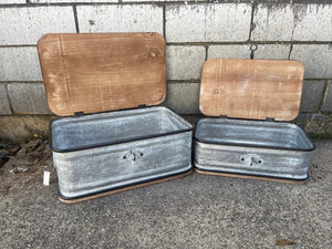 1 SET-- Wooden Box Storage Containers (#593)