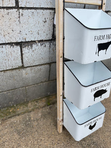 3-- Farmhouse Storage Bins (#1023)