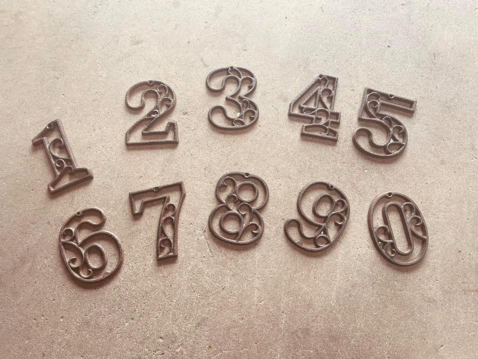 2 Sets-- Cast Iron Numbers (20 Pieces)