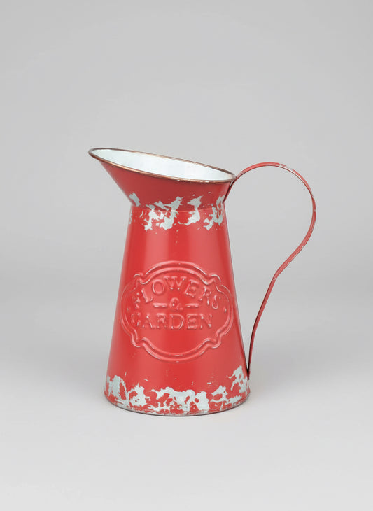 Red Water and Flower Pitcher