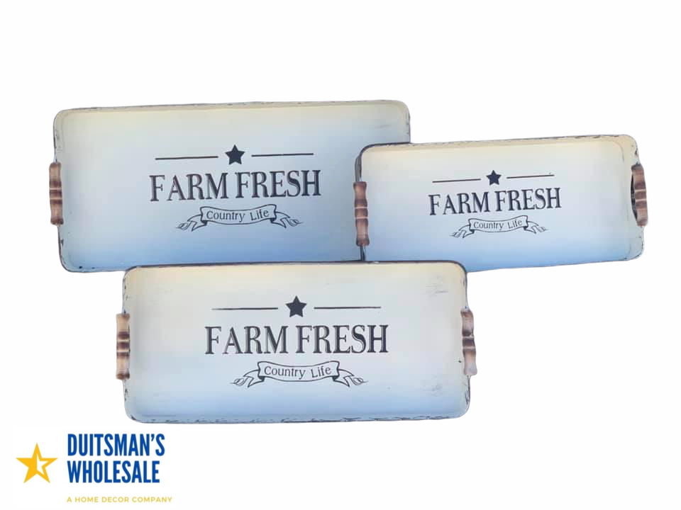 4 sets— Farm Fresh Trays (#059)