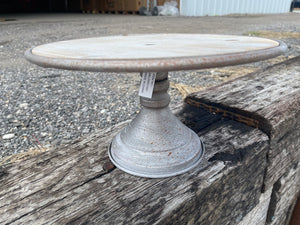 4– Metal & Wood Cake Stand (#1027)