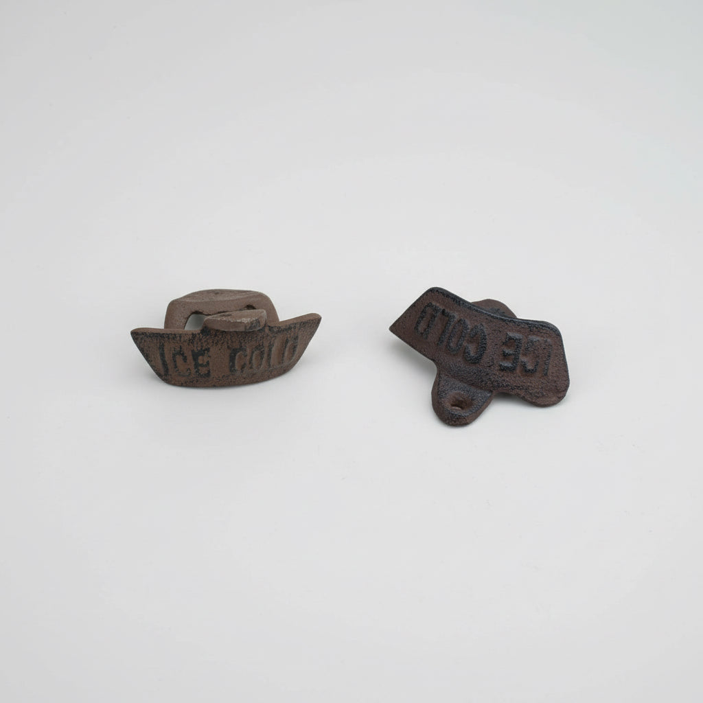 Ice Cold Cast Iron Bottle Opener